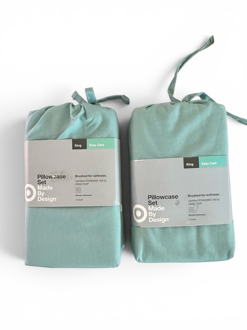 2x Made By Design King Pillowcase Set - Soft Mint (2 Count) 4 total